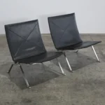 Fritz Hansen PK22 Chairs by Poul Kjaerholm, Set of Two