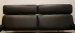 Herman Miller Ray & Charles Eames Black Leather Walnut 2 seater Sofa - Image 6