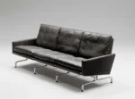 Poul Kjærholm 'PK31' 3-Seater Sofa for Fritz Hansen in Leather